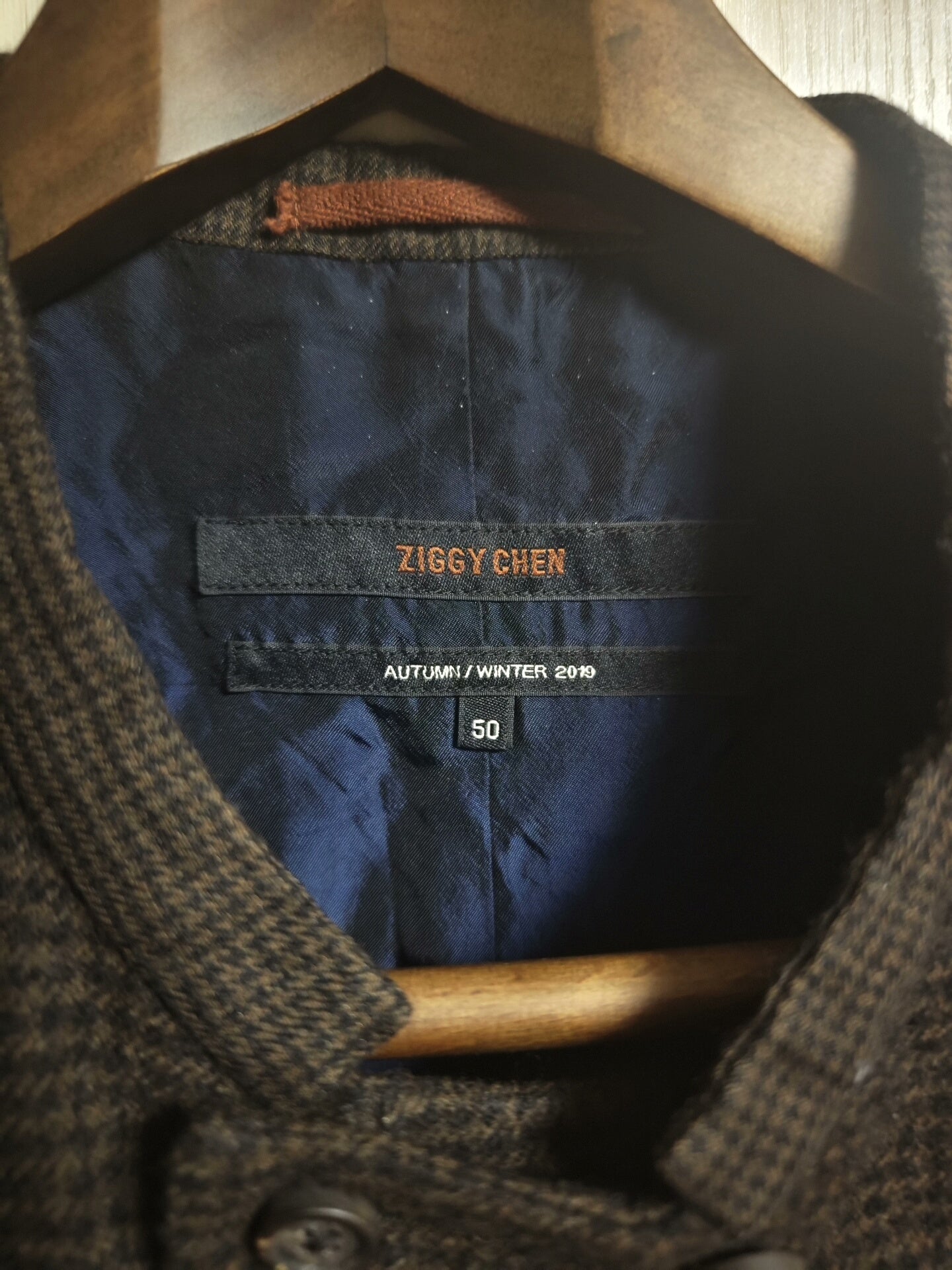 ziggy chen plaid cashmere vest size 50