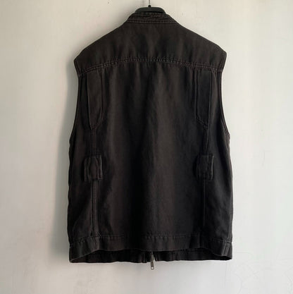 haider ackermann military multi-pocket vest