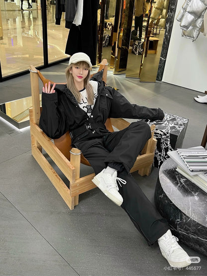 Celine Black Ski Overall Unisex Size 44