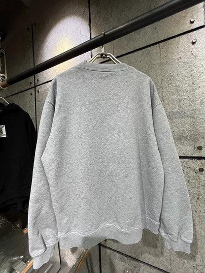 Balenciaga Gray Crewneck Logo Sweatshirt M