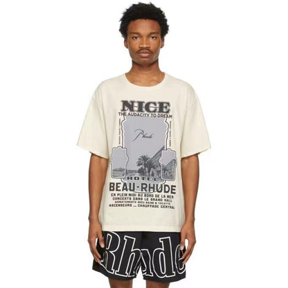 rhude nice graphic short sleeve t-shirt