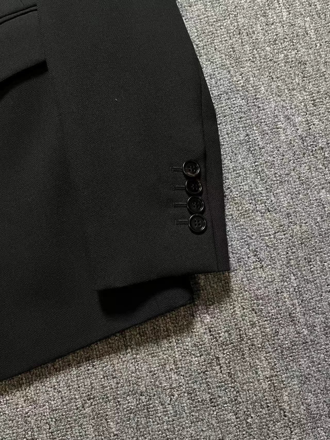 Dior Black Double-Breasted Suit Jacket