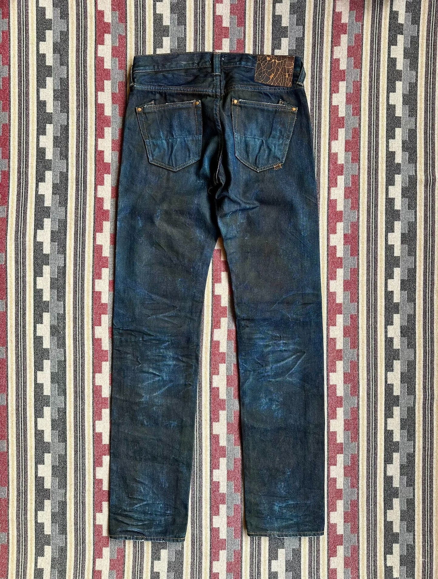 prps noir heavy wash denim jeans sample