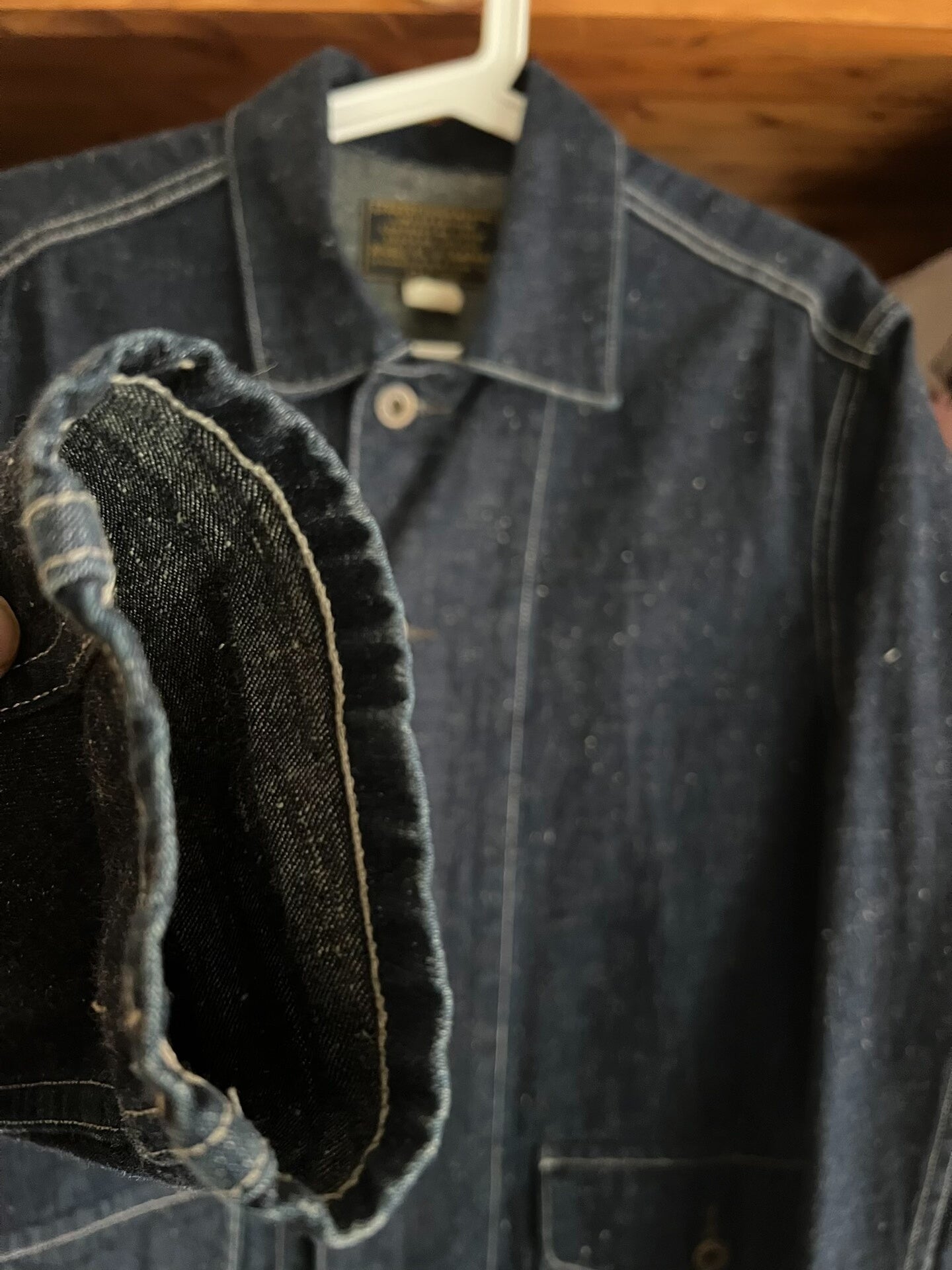 RRL Double RL Snowflake Denim Work Jacket