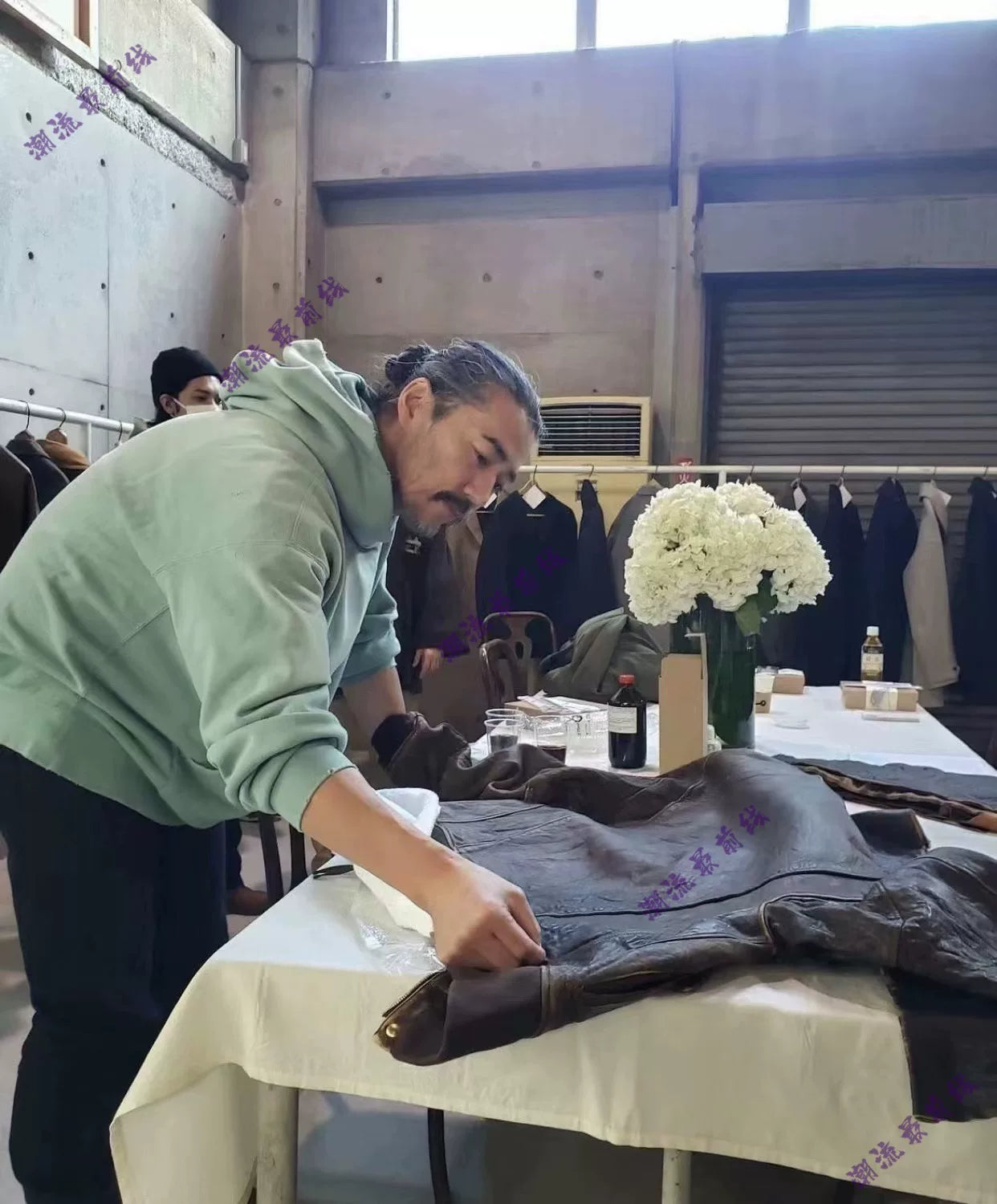 visvim amplus hoodie p.o. crash green