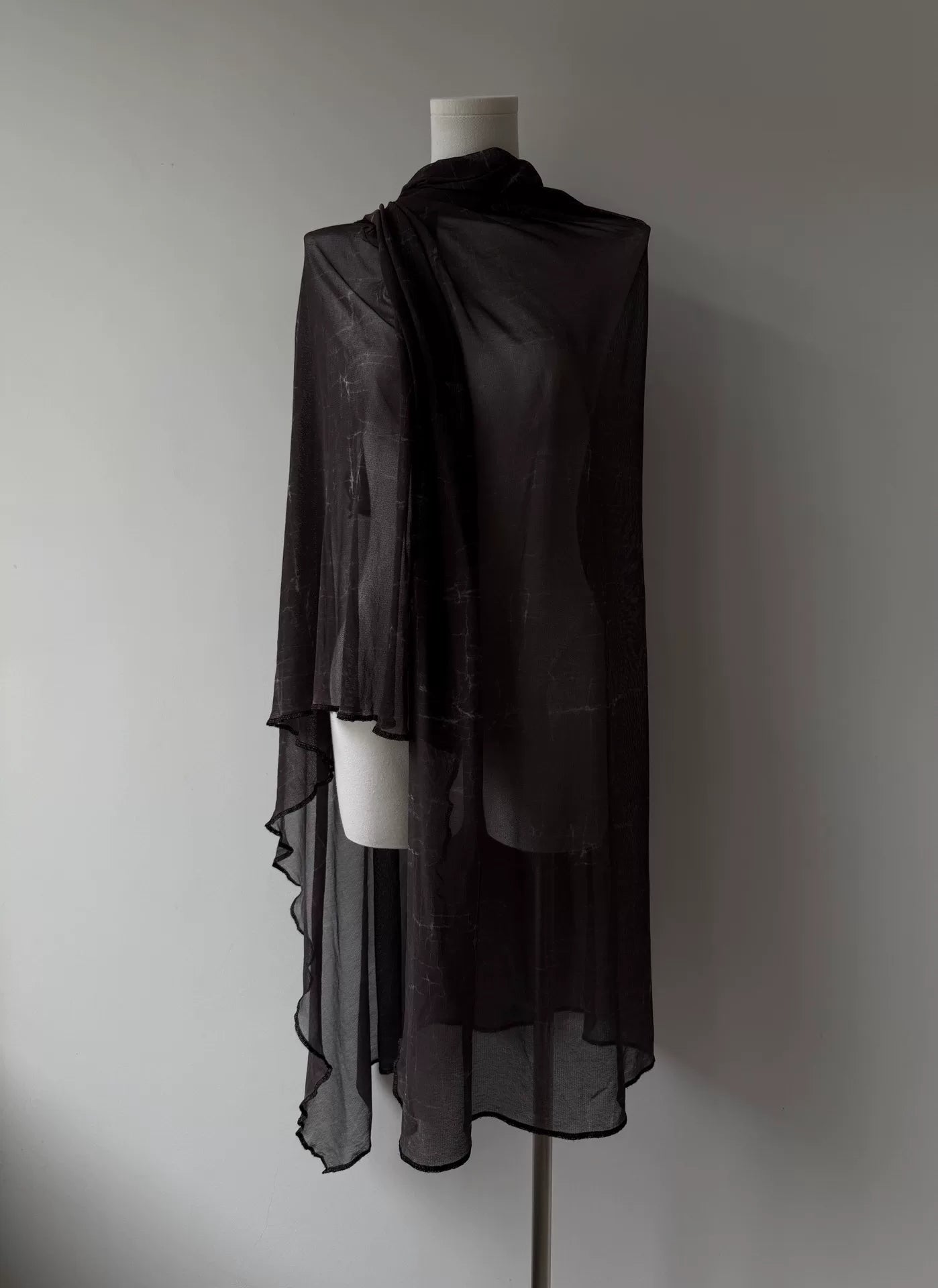 Jean Paul Gaultier Sheer Glitter Scarf Wrap