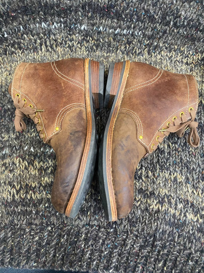 visvim brigadier boots folk in brown