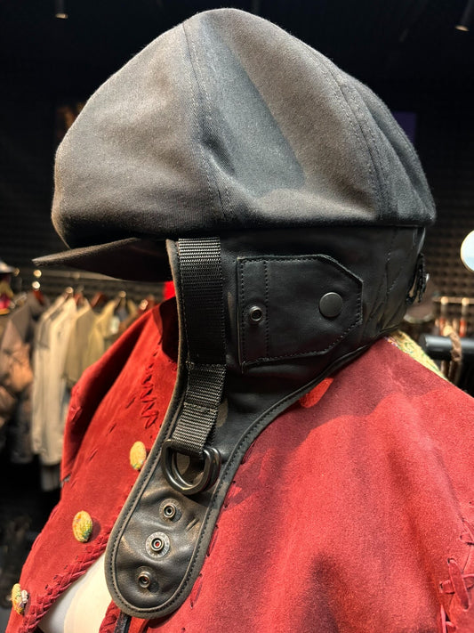 number nine pilot cap in noir color