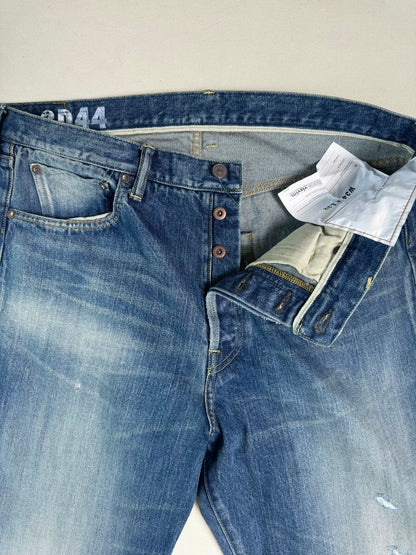 VISVIM Social Sculpture 01 Wide Damaged Jeans