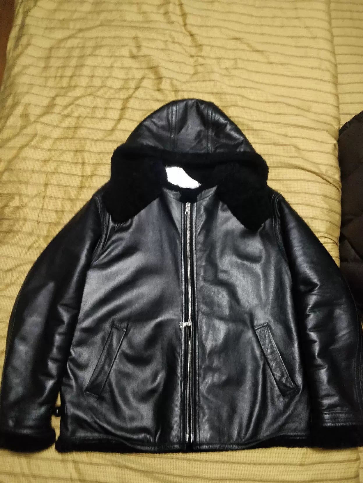 Bape Early Year Fur Leather Jacket