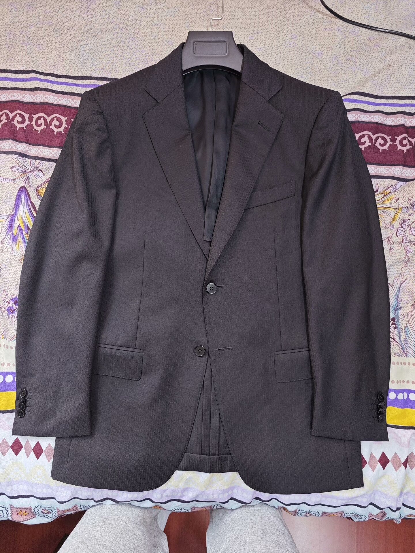 Zegna Wool Silk Blend Suit Jacket