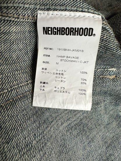 neighborhood x mr.porter savage denim jacket