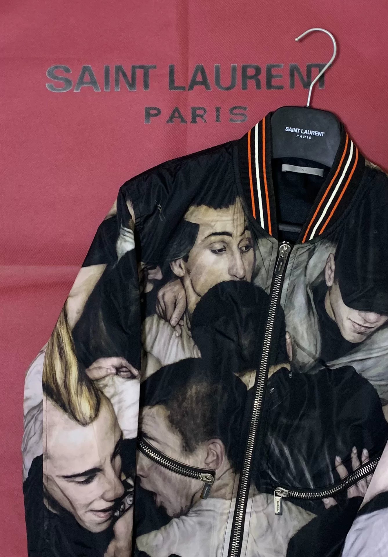 Dior Homme Portrait Oil Painting Jacket