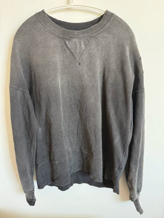 Visvim Distressed Gray Crewneck Sweatshirt