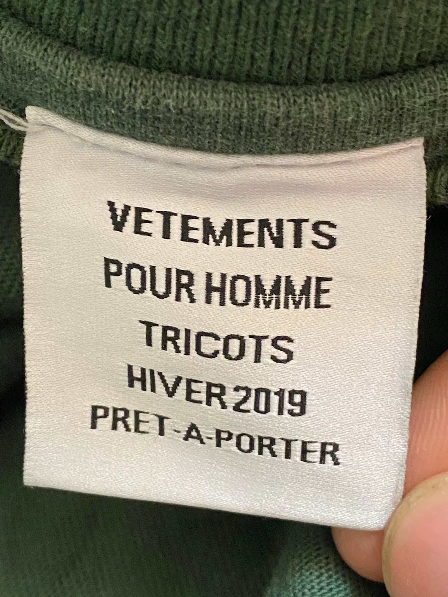vetements long sleeve logo sweatshirt
