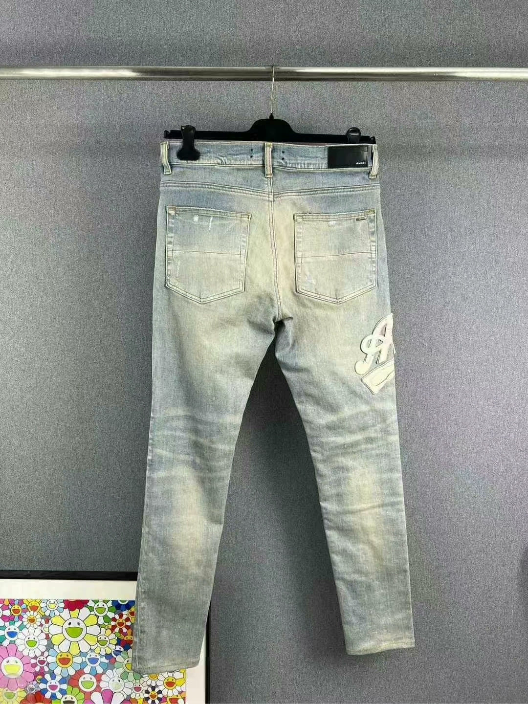 amiri logo denim pants in great condition