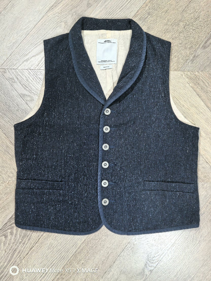 visvim granger vest in melange wool