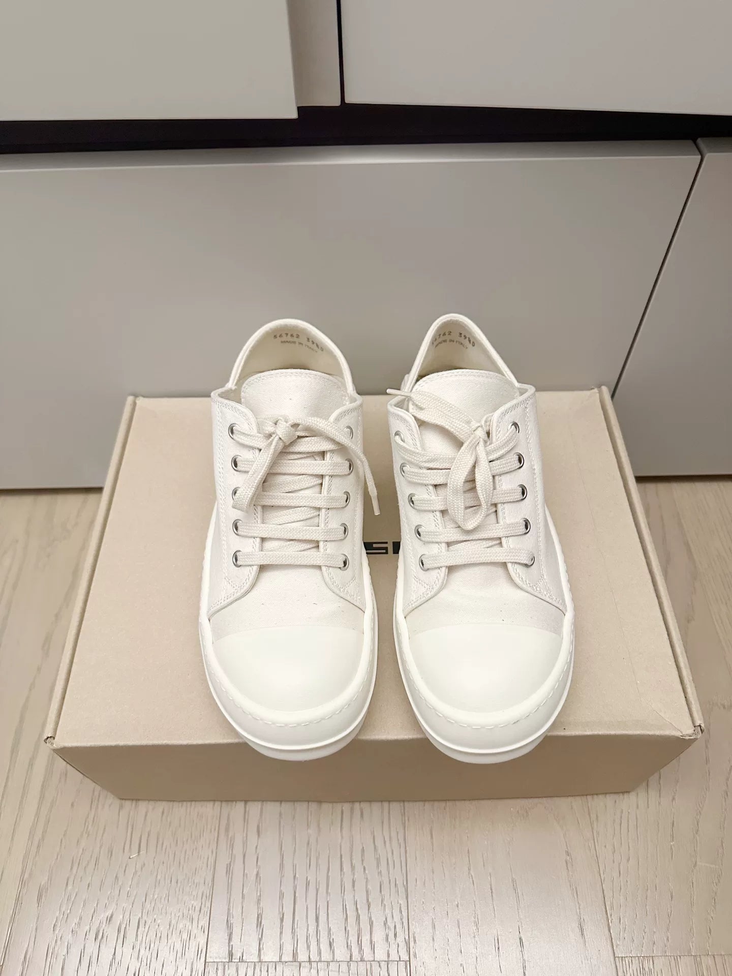 Rick Owens x Converse 24SS White Canvas