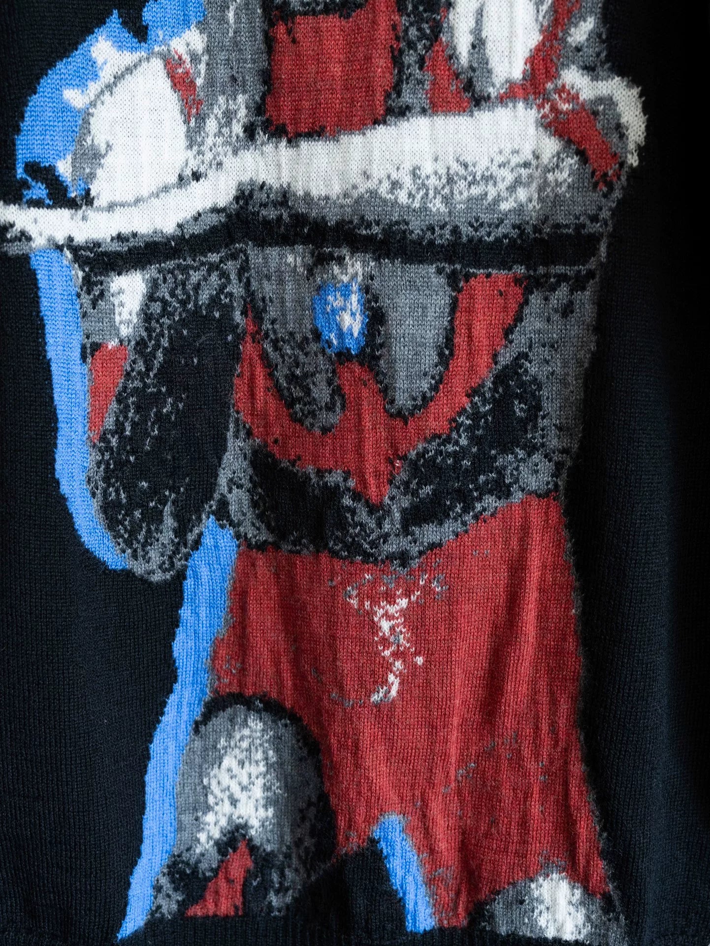 yohji yamamoto ultraman knit long sleeve shirt