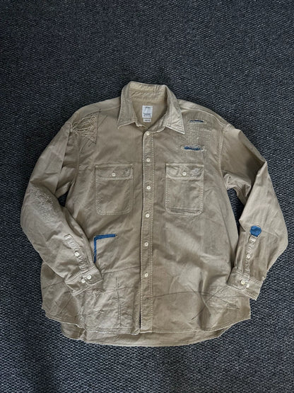 visvim grand crash distressed shirt