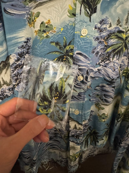 Saint Laurent 16SS Palm Tree Wave Shirt