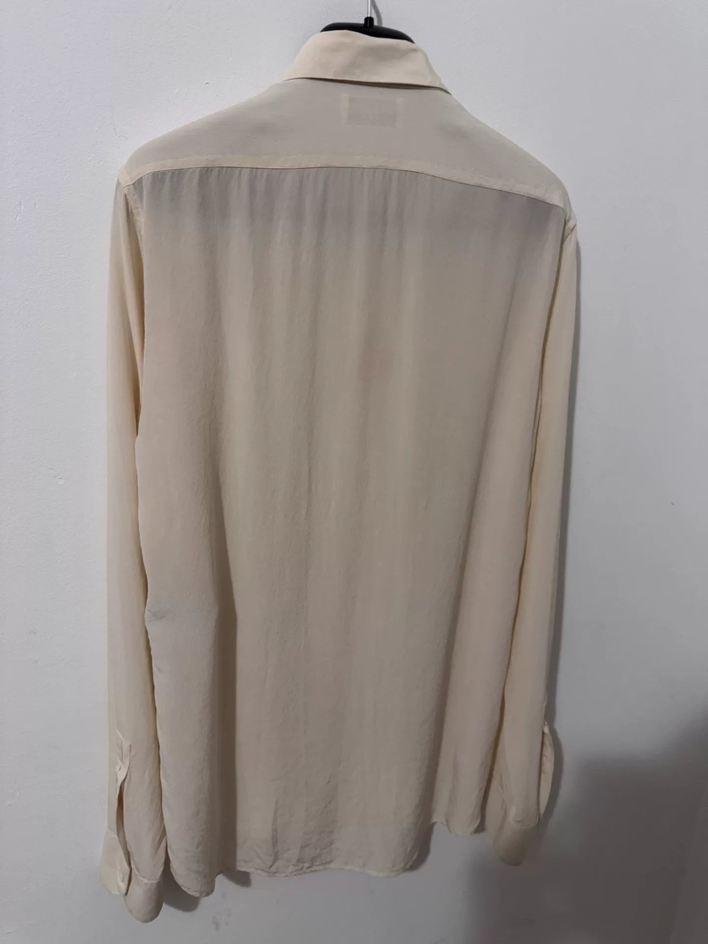 Saint Laurent Beige Silk Classic Shirt