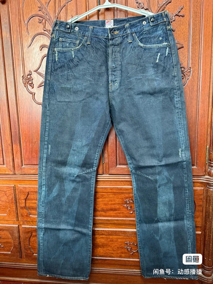 PRPS Men's Wide Straight Vintage Jeans