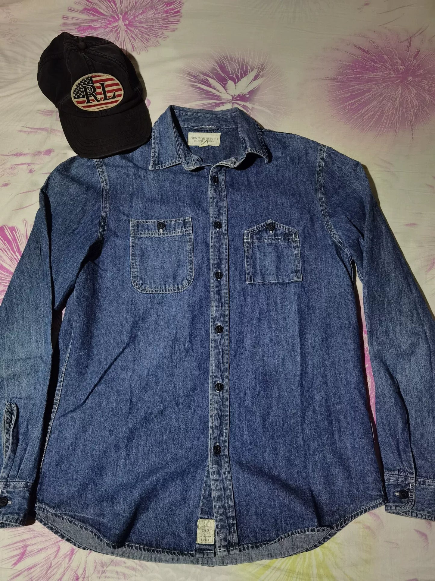 Ralph Lauren RRL Distressed Denim Shirt Jacket