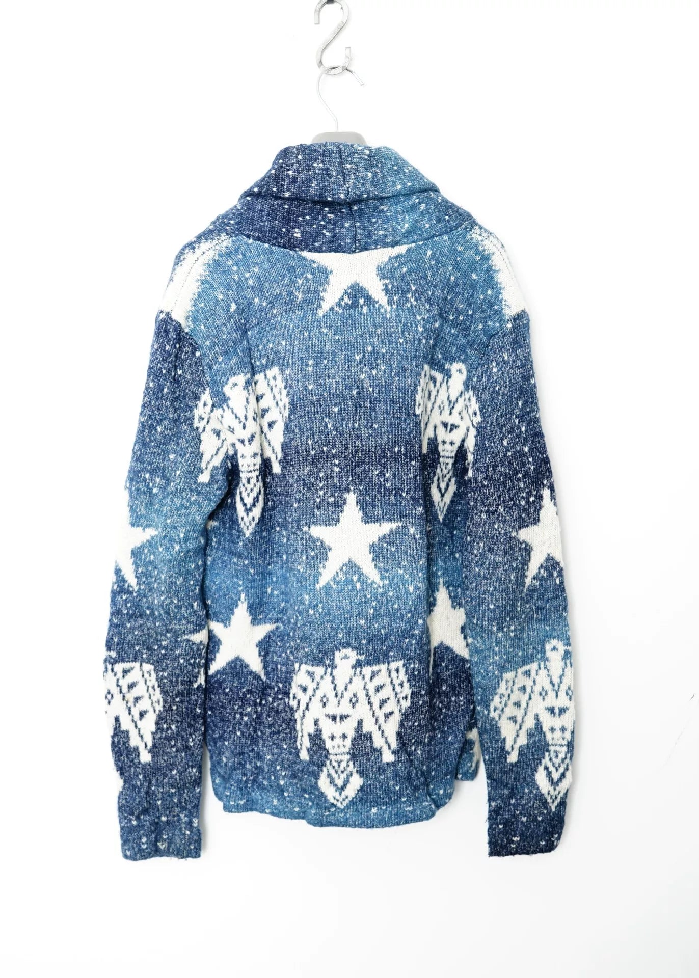Denim Supply Discharge Knit Thunderbird Cardigan
