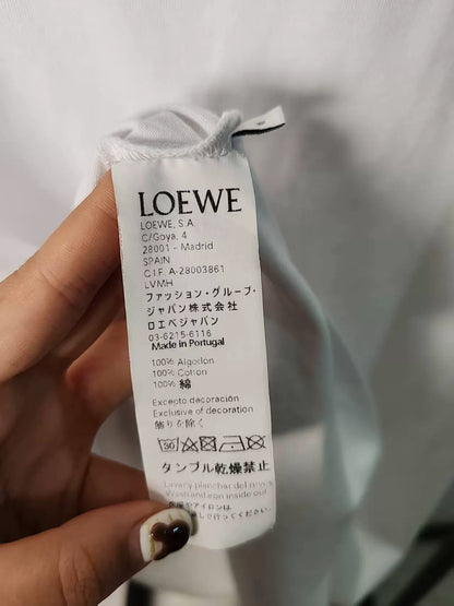 Loewe Logo Embroidered Short Sleeve Shirt