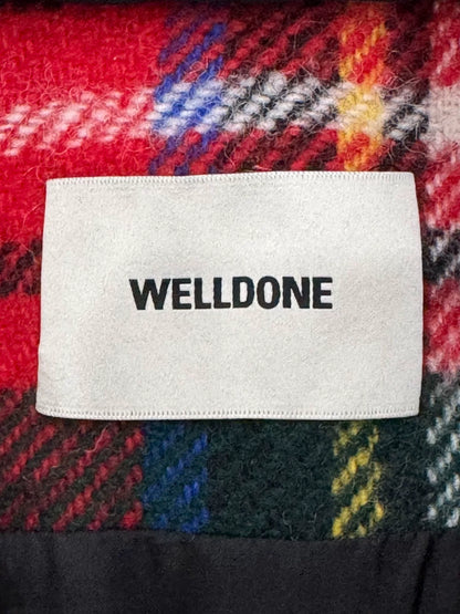 We11done Red Plaid Long Sleeve Shirt