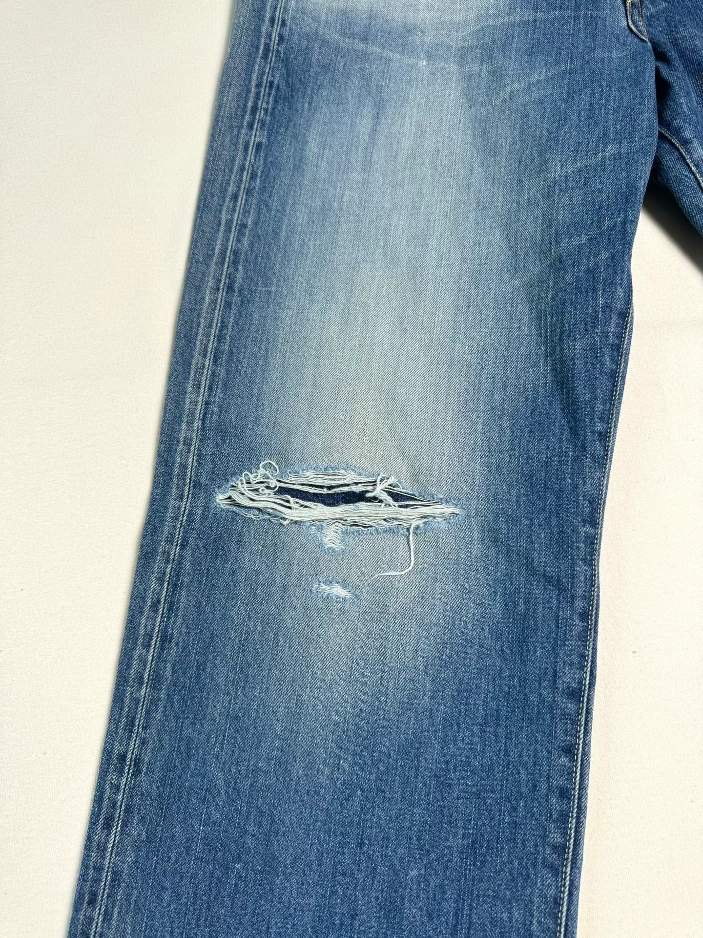 VISVIM Social Sculpture 01 Wide Damaged Jeans