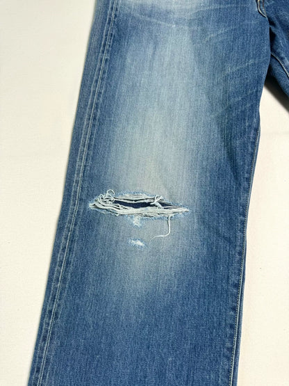 VISVIM Social Sculpture 01 Wide Damaged Jeans
