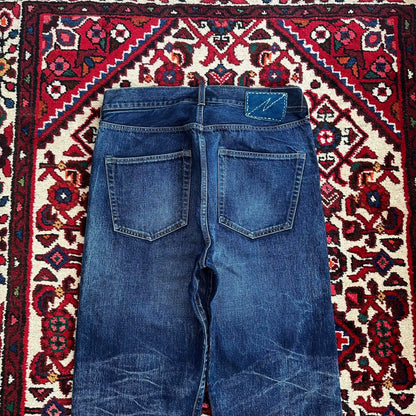 visvim 23aw dry22 water-washed jeans