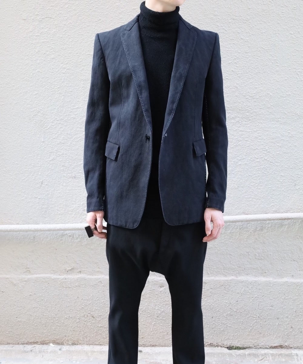carol Christian Poell Denim Suit Blazer