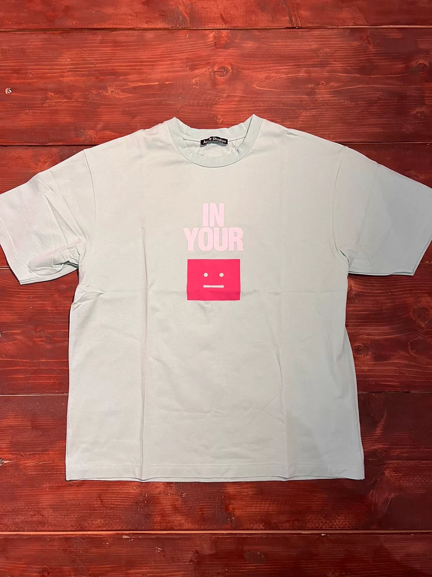 Acne Studios Green Graphic Short Sleeve Tee