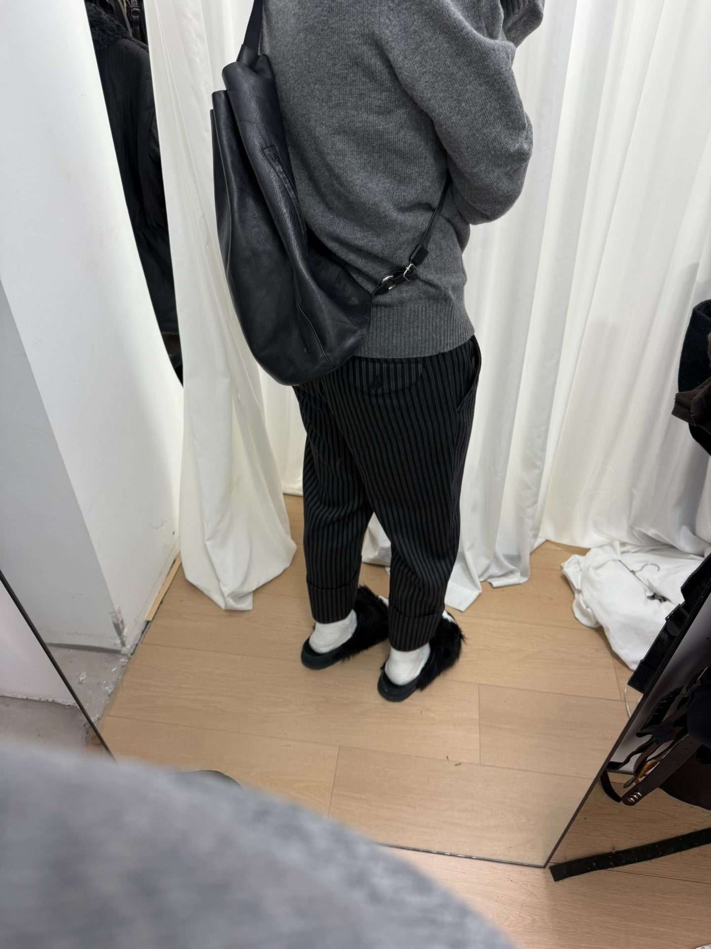 Yohji Yamamoto Y's Leather Bucket Bag