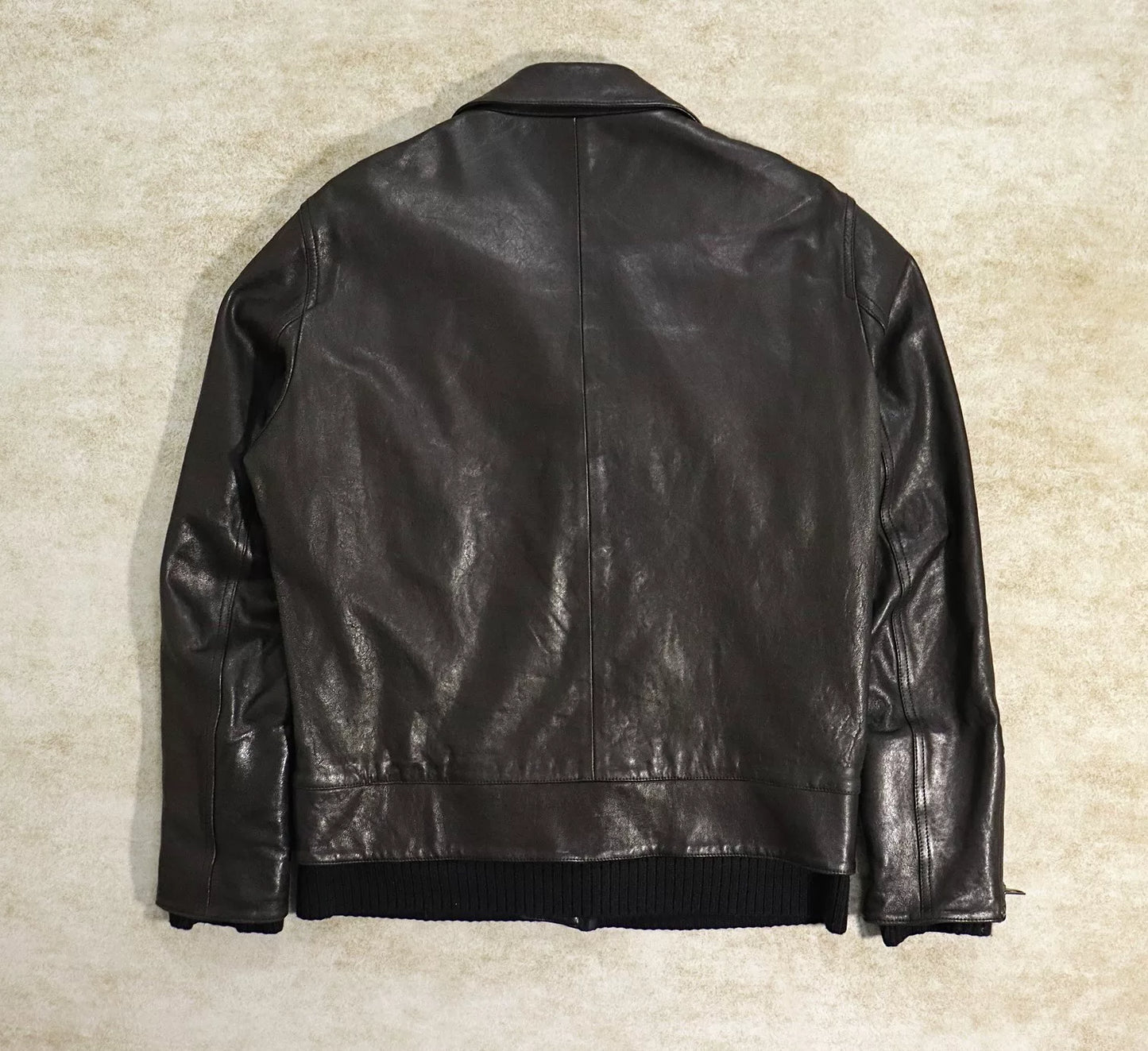 maison margiela leather motorcycle jacket size l/xl