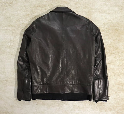 maison margiela leather motorcycle jacket size l/xl