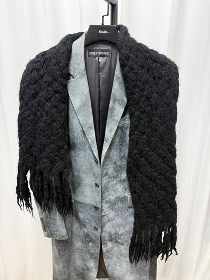 Yohji Yamamoto Wool Thick-Knit Scarf
