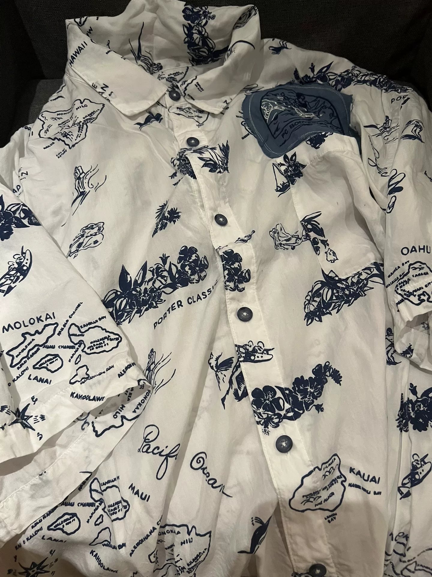 PORTER CLASSIC Hawaiian Aloha Silk Shirt