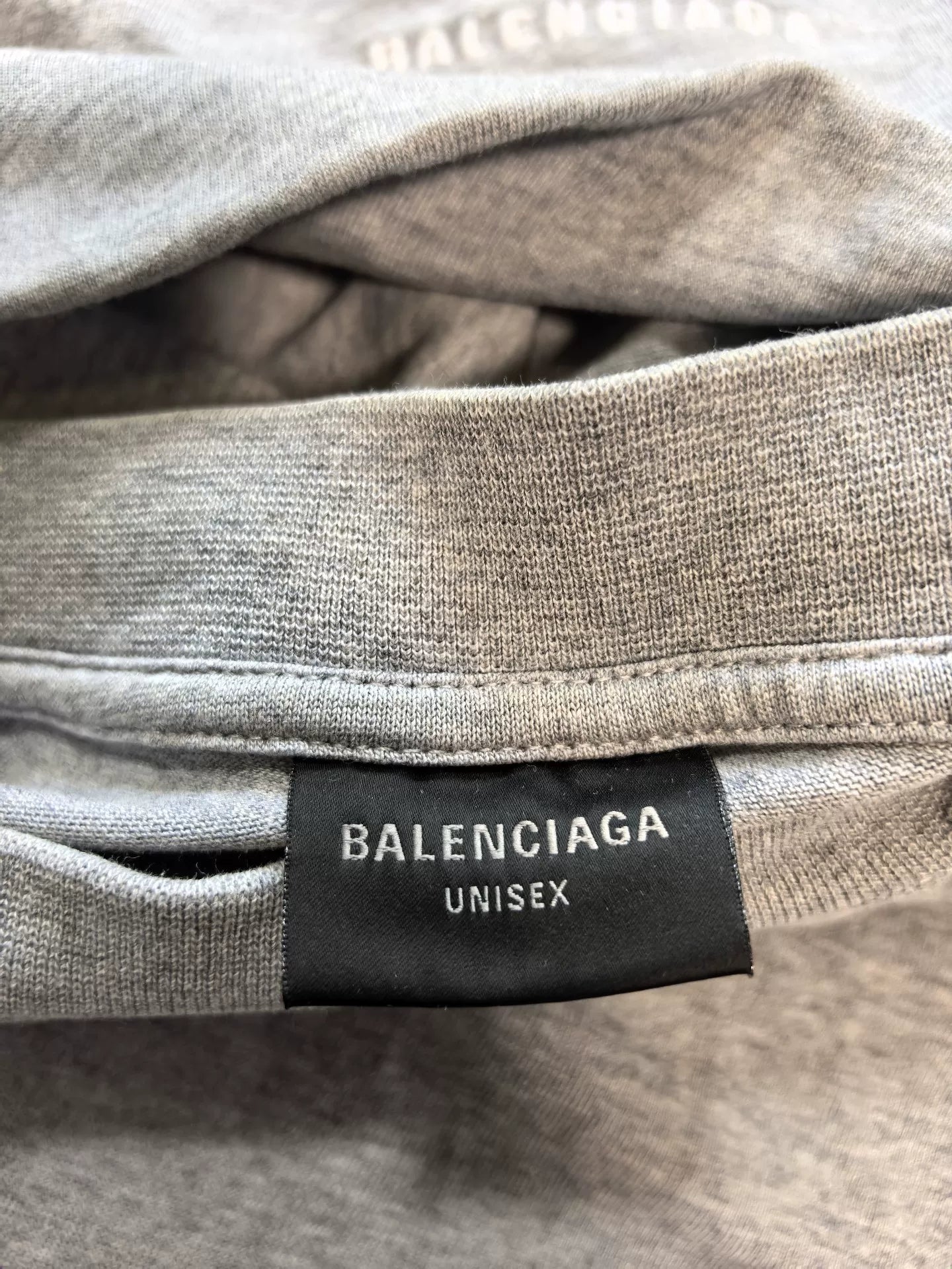 balenciaga double-ring short sleeve hoodie