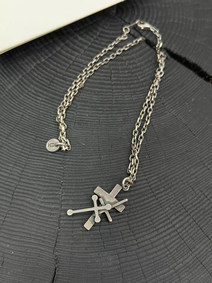 UNDERCOVER 02AW Triple Cross Necklace