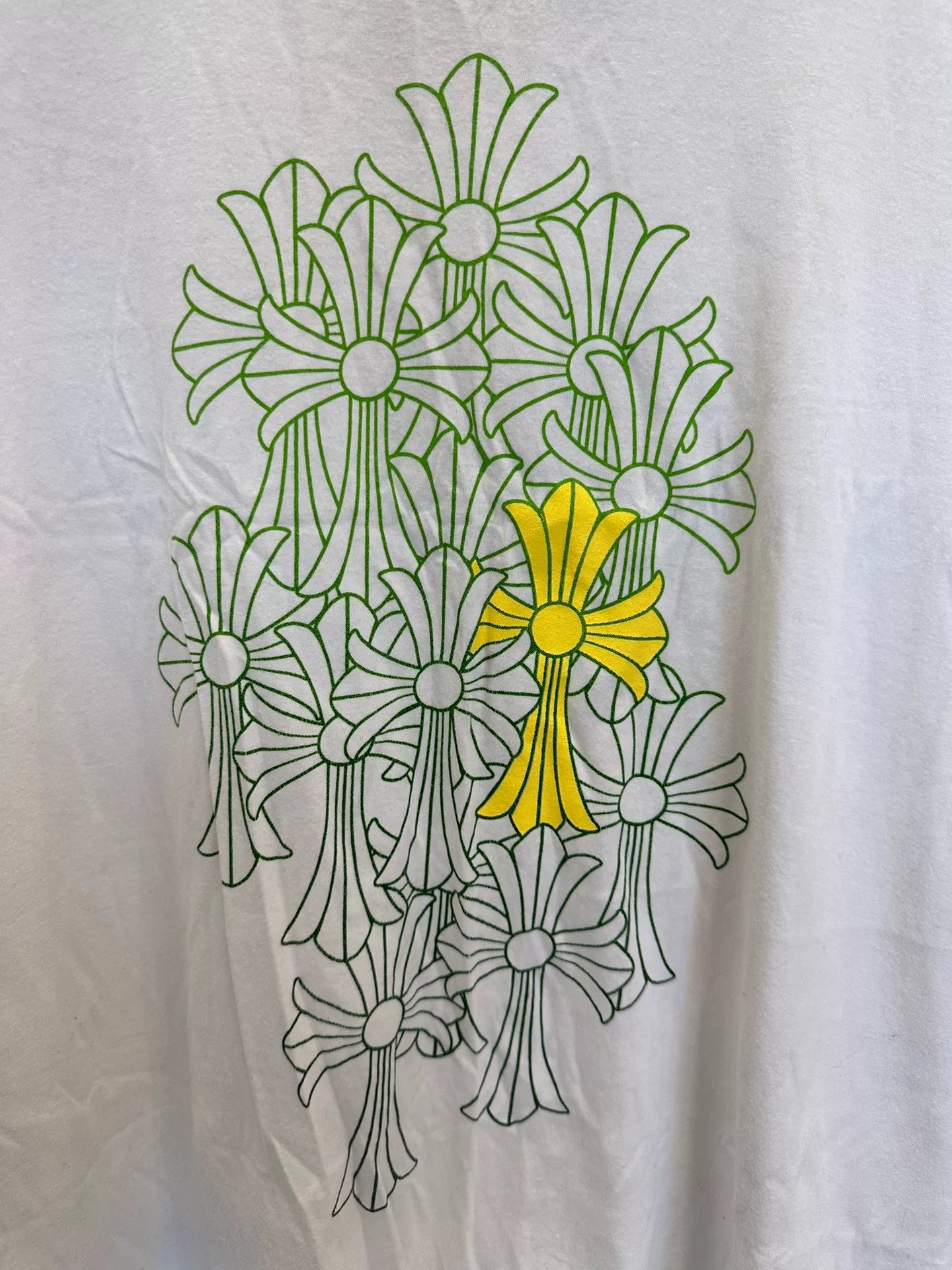 Chrome Hearts White Cross Short Sleeve