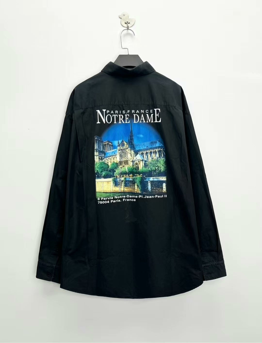 balenciaga black sacre coeur shirt jacket