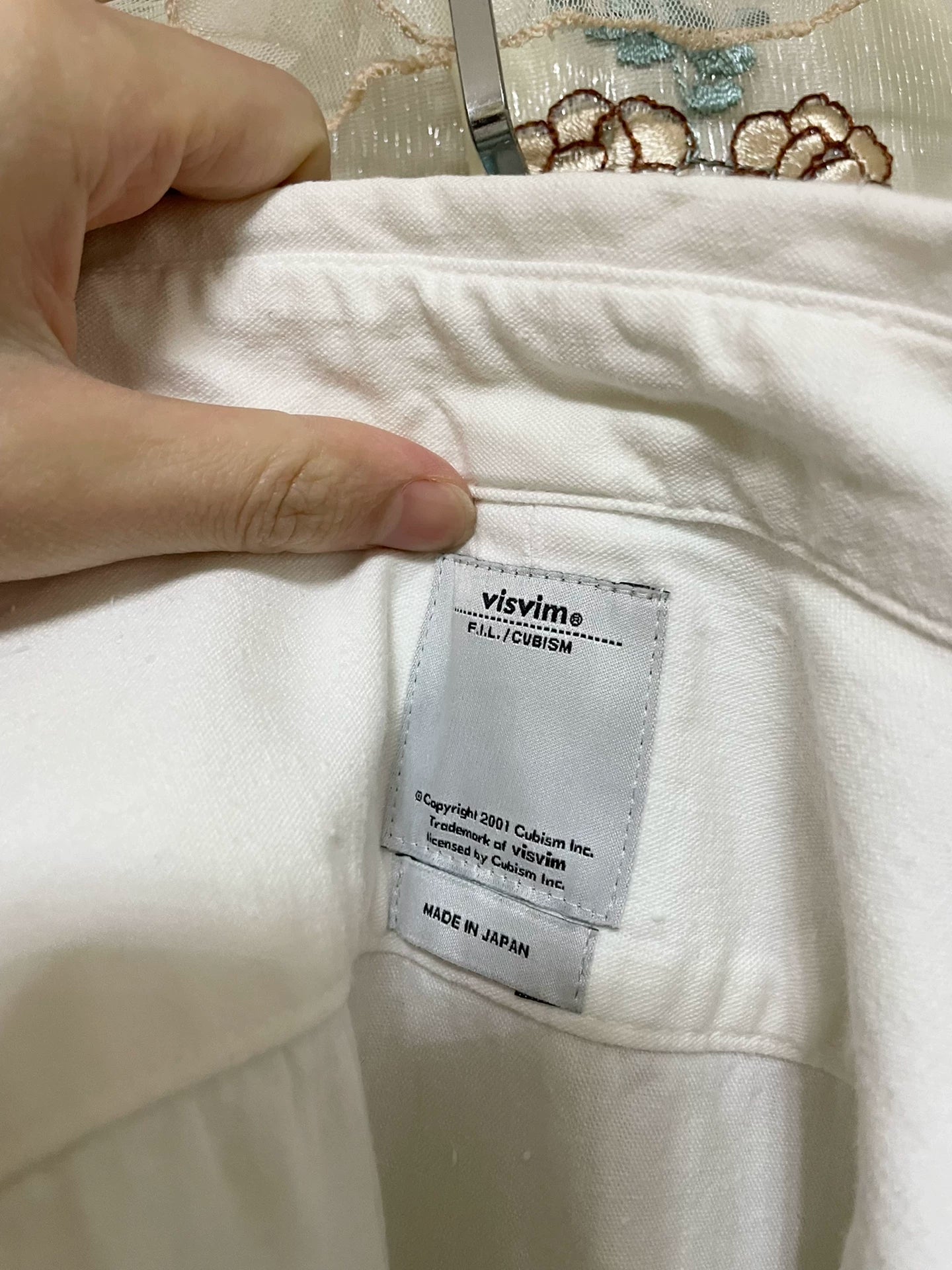 VISVIM Knitted Pattern Paneled Long-Sleeve Shirt