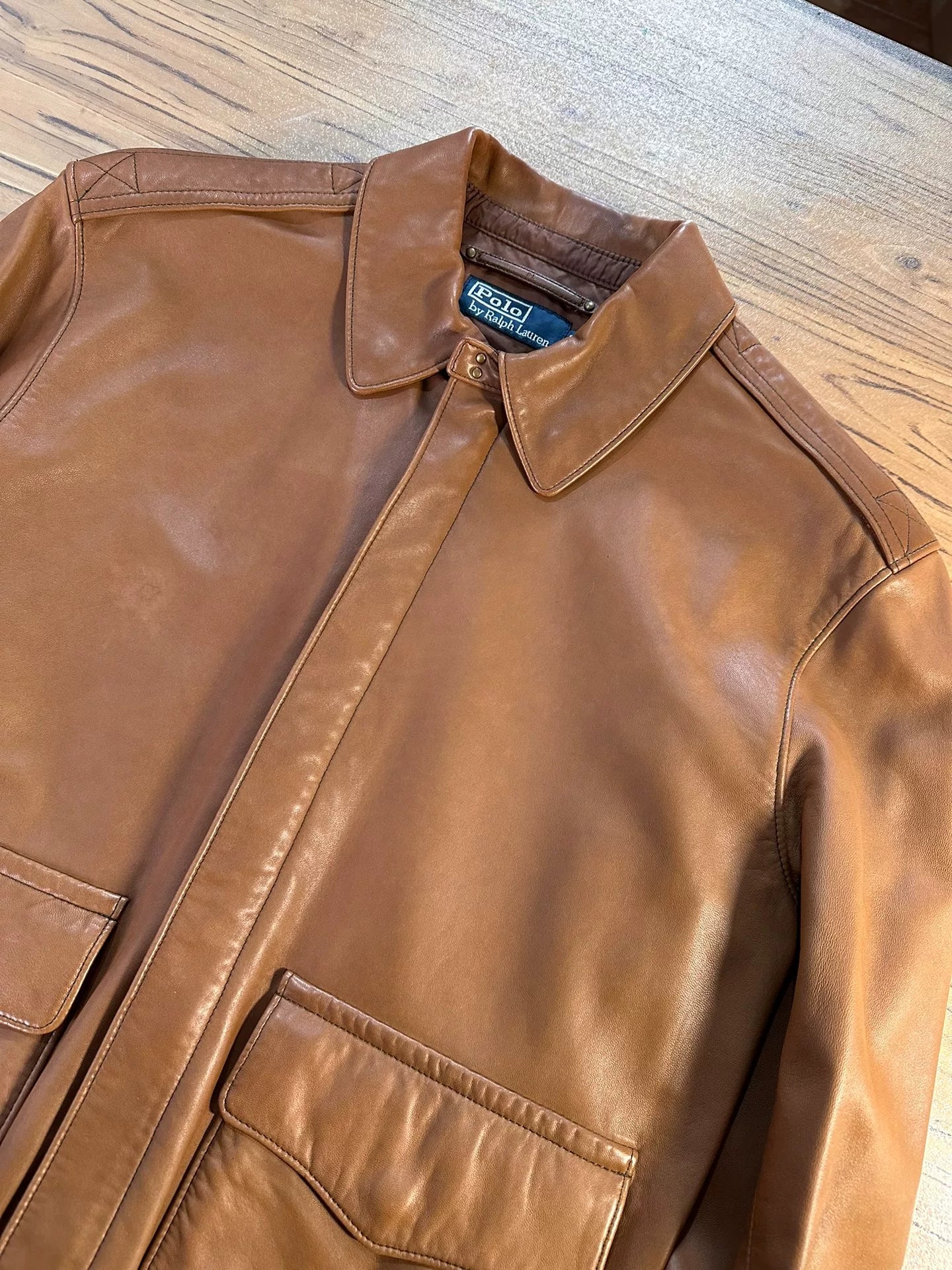 RRL Ralph Lauren A2 Leather Jacket
