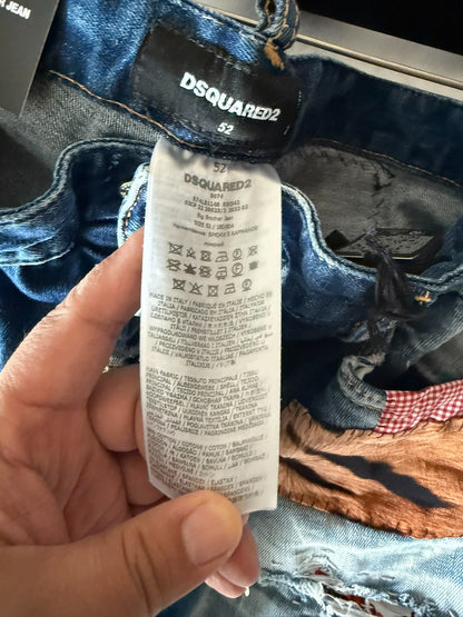 dsquared2 big brother distressed denim pants