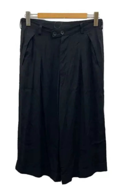 Y's Yohji Yamamoto Black Buttoned Shorts