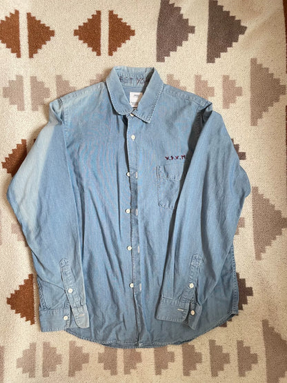 visvim jumbo denim shirt size 2